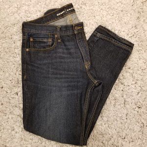 SOLD! Old Navy Slim Straight Dark Wash Blue Jeans